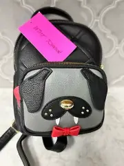 Betsey Johnson Halloween Vampire Dog Puppy Dracula Kitsch Mini Backpack Purse