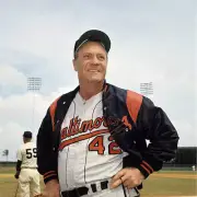 Manager Hank Bauer Of The Baltimore Orioles 1966 Baseball OLD PHOTO