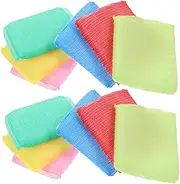 Luxshiny Nylon Cleaning Scrub Pad Dishwashing Sponge Set Scouring Pad 24 Pack for Dishes Odorless for Food Safety