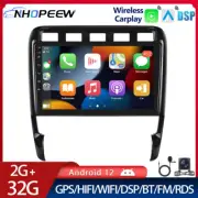 2+32GB Android 12 Car Stereo Radio GPS CarPlay For Porsche Cayenne 9PA 2002-2010 (for: Porsche)