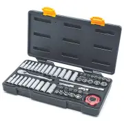 GearWrench Socket Set 1/4" Drive 6 Point 120XP Standard & Deep, 51pcs
