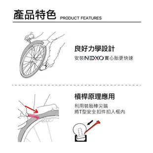 【NEXO專用裝胎棒】NEXO實心車胎獨家專用裝胎棒