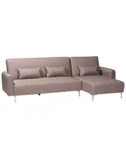 Baxton Studio Lanoma Contemporary Fabric Upholstered Convertible Sleeper Sofa