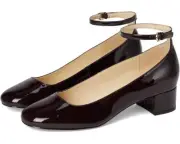 Women's Nine West Amaize Heels (Dark Red Patent, Silver Sequin)