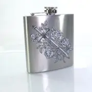 LINKUPSHOP Stainles Steel 6oz Pocket Liquor Hip Flask Whiskey Alcohol Wine bottl