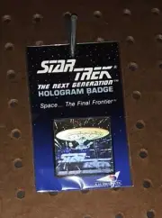 Star Trek The Next Generation Holographic USS Enterprise Badge