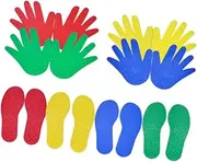 Ｓｉｍｈｏａ Carpet Markers Children Tactile Balance Mats, Kids Hand Footprint Massage for Home School,