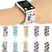 Fashion Agate Elastic Watch Strap Band For Apple Watch iWatch Series 6 5 4 3 SE