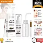 Eyelash Extension Cleanser 50 ml + Brushes + Rinse Bottle Eyelid Foaming Clea...