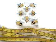 Bumblebee Bee Stickers & Ribbon Embellishment Set