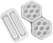 ZUNOXAZ 2Pcs Hexagon Dice Storage Box Molds Silicone Resin Molds with Lid for DIY Crafting Effortless Demolding Personalize Your Dice Holder with Embellishments Transparent Flexible