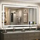 Large Long LED Bathroom Mirror LED Lighting Dimmable Fogless Shatterproof Mirror