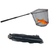 Fishing Landing Net, Fishing Net with Telescoping Pole Handle, Collapsible Fi...