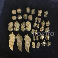 在飛比找蝦皮購物優惠-天然金曜石 天使之翼 貔貅 龜甲 蝴蝶結 貓爪 熊掌 狐仙 