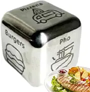 Food Dice,Couples Decision Dice Date Night Games - Him Her Date Night Idea Romantic Meal Food Decider for New Year Valentine's Day