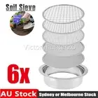 6PCS Soil Sieve Set Detachable Dirt Sifter Set With Shovel Meshes Riddle Sieve A