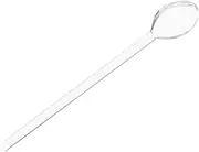Vaguelly Elegant Clear Glass Mixing Spoon Heat Resistant Stirring Scoop for Coffee Dessert and Milk Ergonomic Handle for Comfortable Use Home Cafe and Restaurant Settings