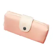 3Pcs PU Leather Moustache Pattern School Pencil Bag School Supplies Storage Bag(Pink)