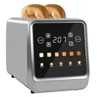 Touch Screen Toaster 2 Slice, Bagel Toaster with LCD Display, Stainless Steel...