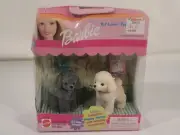 Vintage Barbie Pet Lovin Puppy Twins Poodles With Accessories New