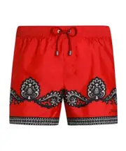 Dolce Gabbana Bandana Printed Swim Shorts 2,3,5 red