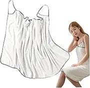 Towel Wrap for Women 59x31'' Spa Wraps Soft ＆ Absorbent Bath Wrap Towels Sling Quick Dry Wearable Bath Towel Bathrobe Dress for Shower Pool Spa Bathroom White Towels for Women