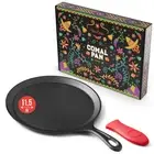 Cast Iron Comal Pan 11.5 Inch - Skillet for Roti, Tawa/Dosa Pan Pataconera, C...