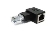 SYSTEM-S Lan Adapter RJ45 Plug To Socket Angle Ethernetadapter Cables