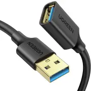 Ugreen 1m USB-A to USB-A Extension Cable (Black)