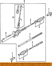 MAZDA OEM 04-15 3 Steering Gear Linkage-Outer Tie Rod BP4L32290 (for: Mazda)