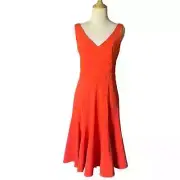 NWT Zac Posen Tangerine Sleeveless Fit and Flare Dress