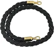 Rope barriers,Queue Barrier Ropes, Rope Barrier 1/2/3M Crowd Control Stanchion Rope, Twisted Hemp Ropes Queue Line Barrier 3/4/5/7/8/9/10Ft (Color (Color : Red, S (Color : Black, Size : 2.5m/8.2f