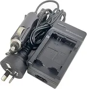 Single Mains/Car Battery Charger for Sony NP-FW50 ZV-E10, a3000 a5000 a5100 a6000 a6100 a6300 a6400 a6500 NEX-3 NEX-5 NEX-6 NEX-7 SLT-A33 A35 A37 A55 Camera