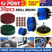 30PCS Drill Brush Power Scrubber Attachment Set Tub Cleaning Grout Carpet MEL