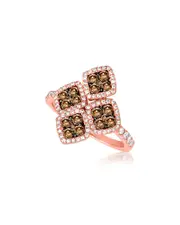 Le Vian Geometric 14K Rose Gold 1.14 ct. tw. Diamond Half-Eternity Ring