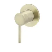 MEIR Round Brass Basin/Bath Pin Lever Mixer - Wall Mounted - PVD Tiger Bronze