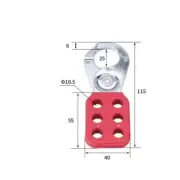 Lock Out Tag Out Hasp Lockout Industrial Safety Loto Hasp 3/4/6 Holes Multiple I