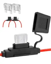 2 Pack Inline Maxi Fuse Holder - 8 AWG 12V Automotive Blade Fuse Holders with...