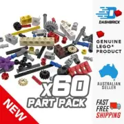 60 x Genuine LEGO® TECHNIC Parts - Gears, Axles, Connectors, Pins, Bricks NEW