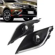 For Mitsubishi Outlander 2016-19 Fog Light Cover Grille Bezel Harness Switch Kit