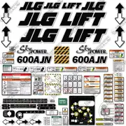 Fits JLG 600AJN Decal Kit Boom Lift CUSTOM - 7 Year OUTDOOR 3M VINYL!