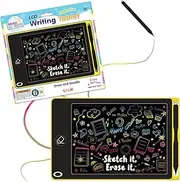 Magic Sensory LCD Writing Tablet for Kids - Interactive Drawing Tablet for Kids - 8.5" Screen - Encourage Creative Drawing and Practise Handwriting - Thin Design Kids Writing Tablet - Yellow Doodle