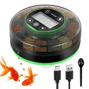 Automatic Fish Feeder for Aquarium Rechargeable Fish Feeder Automatic Dispenser