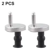 2*Toilet Seat Hinges Top Close Soft Release Quick-Fitting Heavy Duty Hinge Pair