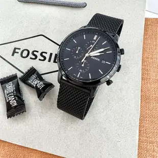 【Fossil】潮流三眼計時米蘭腕錶 FS5943 42mm 現代鐘錶