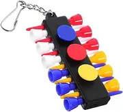 Totority Golf Ball Nail Stand Golf Tee Bag Pouch Golf Tee Dispenser Golf Tee Holder Pouch for Men Golf Tee Covers Golf Tee Holder Keychain Golf Tees Organizer Bag Golf Tee Socket Plastic