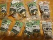10-Everbilt 3/4" MH x 3/4" MIP Tapped 1/2" FIP Brass Hose Adapter Fitting 8.5A6