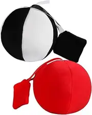 Kisangel Educational Toys 2 Pack Red Chasing Ball for Toddlers Soft Plush Sensory Toys High Contrast