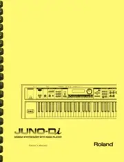 Roland Juno-Di Keyboard Synthesizer 3-in-1 OWNER'S MANUAL