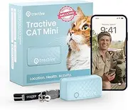Tractive Mini GPS Cat Tracker | Market Leader | Real-Time Location Tracking | Location History | Monitor Activity | Collar Included